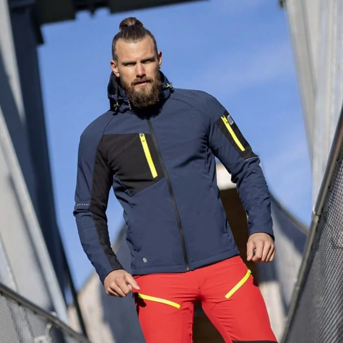 Jacheta softshell bleumarin cu glugă, Ardon CITYCONIC