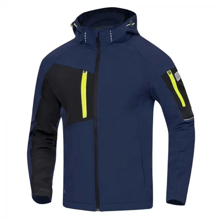 Jachetă softshell cu glugă, din elastan și poliester, cu elemente reflectorizante, Ardon CITYCONIC