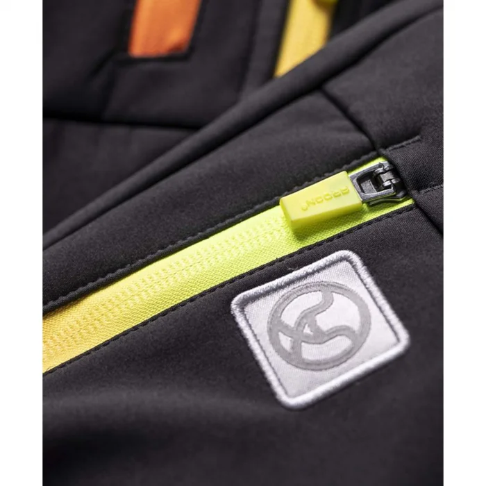 Jacheta neagra cu gluga softshell, culoarea negru, Ardon CREATRON