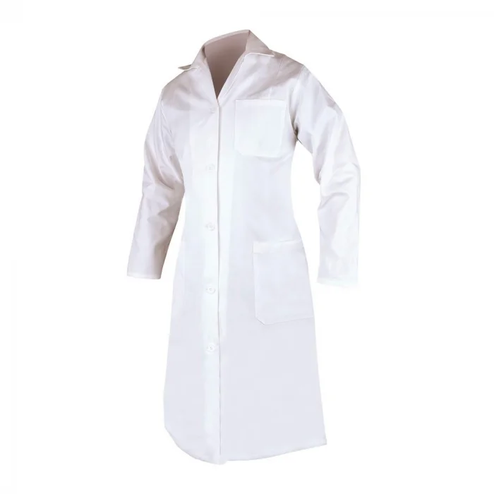 Halat de lucru alb femei, bumbac 100%, Ardon ELIN