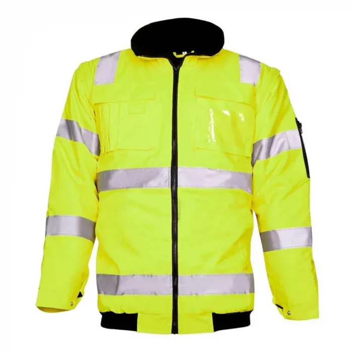 Jachetă galbena de lucru reflectorizanta 2 in 1, din poliester, Ardon HOWARD