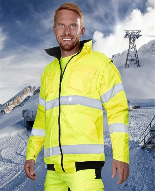 Jacheta galbena de lucru reflectorizanta 2 in 1, HOWARD