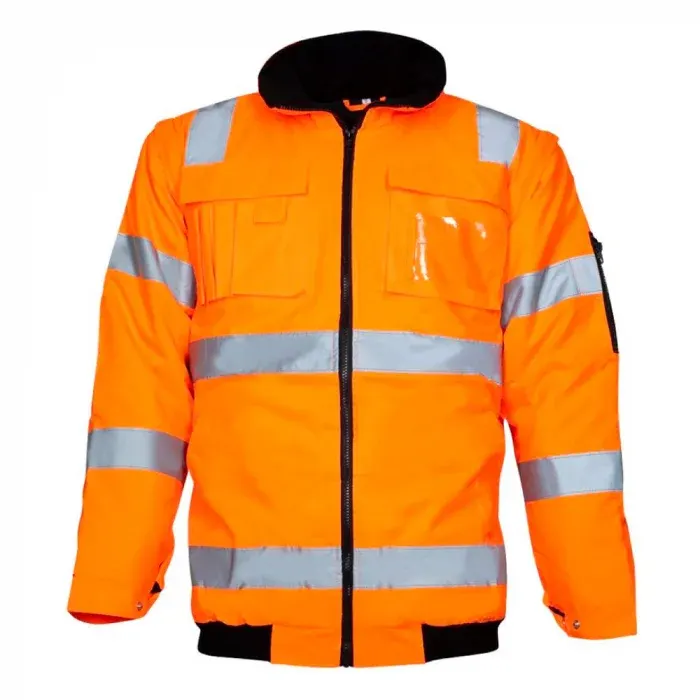 Jachetă portocalie de lucru reflectorizanta 2 in 1, din poliester, Ardon HOWARD, culoarea portocaliu