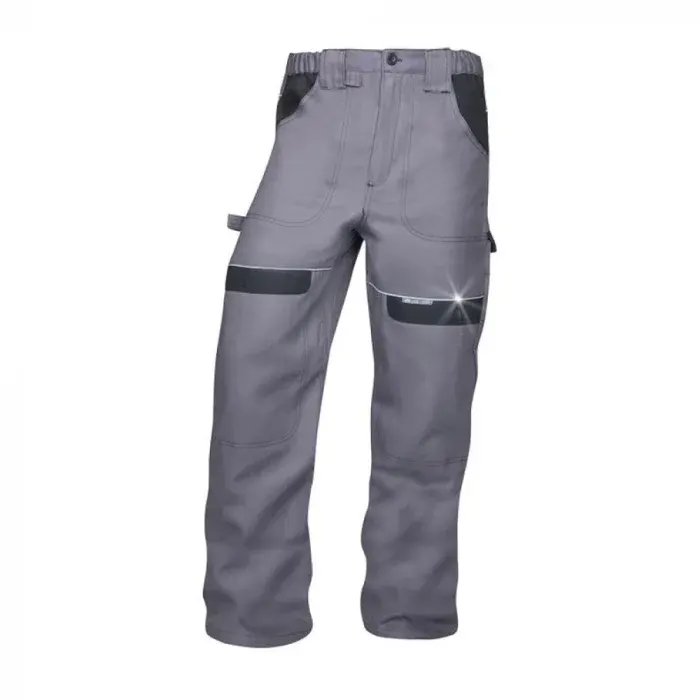 Set costum gri cu pantaloni de lucru in talie, COOL TREND