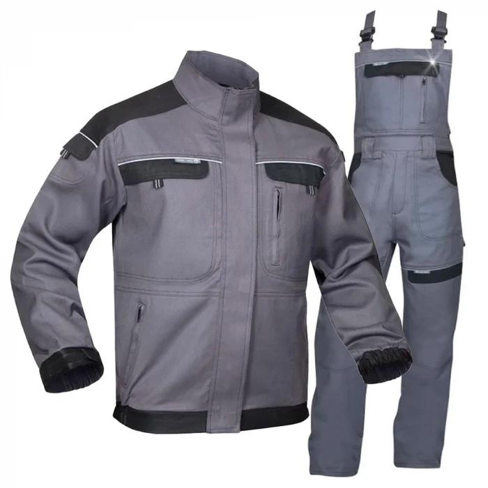 Costum gri cu pantaloni cu pieptar de lucru, Ardon COOL TREND