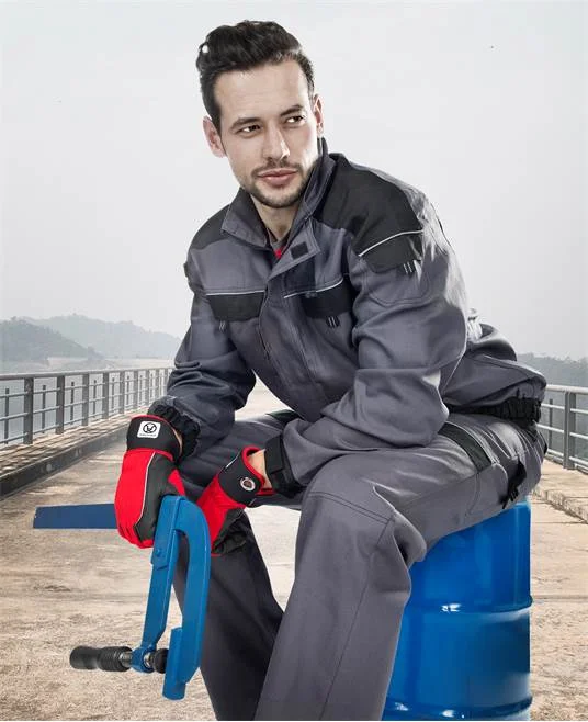 Costum gri cu pantaloni cu pieptar de lucru, Ardon COOL TREND