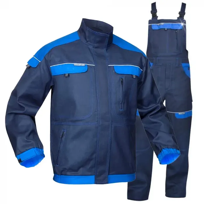 Costum cu pantaloni cu pieptar de lucru, COOL, din bumbac, 260g/mp, cu elemente reflectorizante, căptușit, Ardon TREND