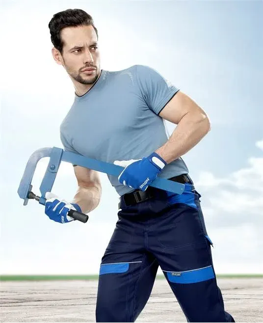 Pantaloni bleumarin de lucru in talie, COOL TREND