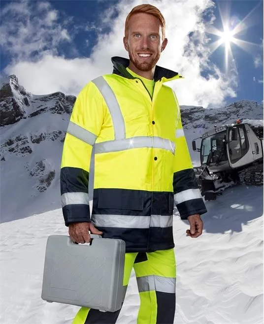 Jacheta de lucru refectorizanta culoarea galben barbati, REF 601