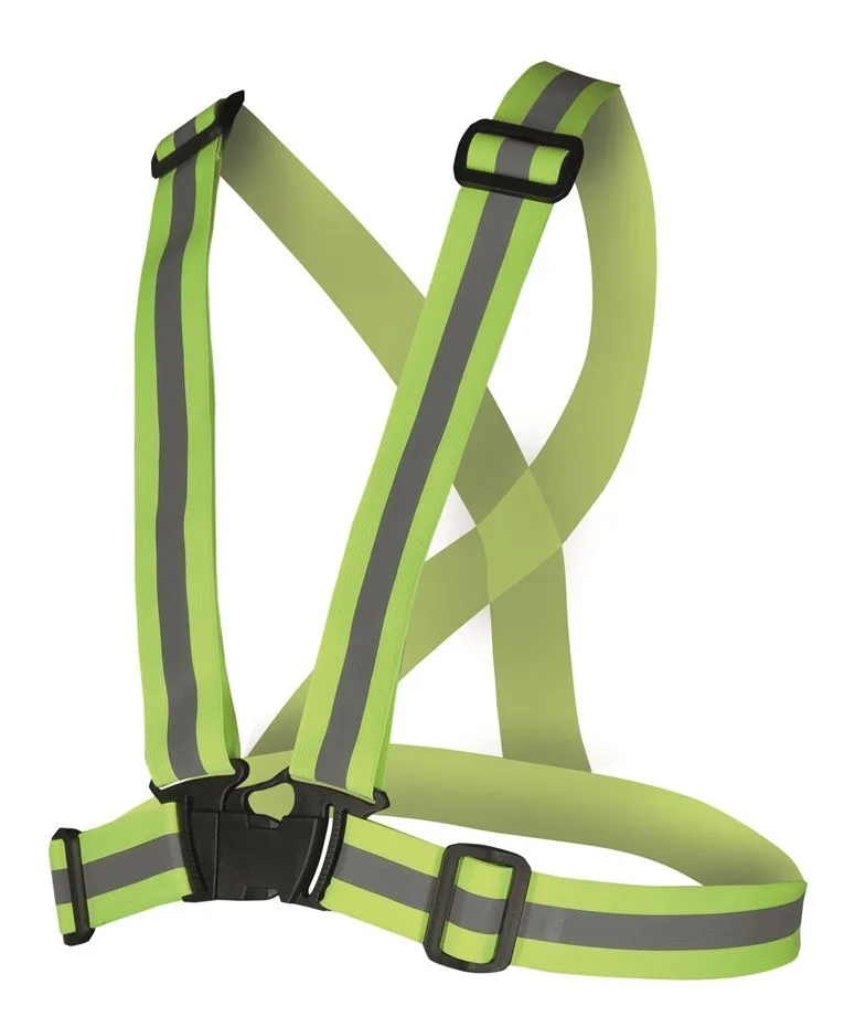 Bretele elastice reflectorizante, culoarea galben, Ardon