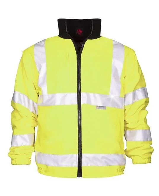 Jacheta de lucru reflectorizanta barbati, galben, 4 in1 HI WAY