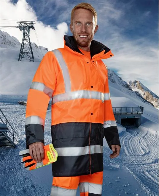 Jacheta reflectorizanta barbati de lucru, portocaliu, 4 in 1, Ardon HI WAY