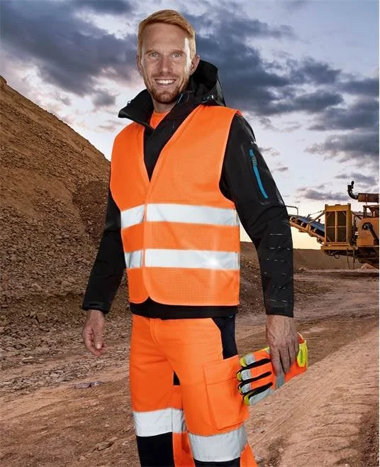 Vesta reflectorizanta semnalizare din plasa, portocaliu, Ardon BOLT