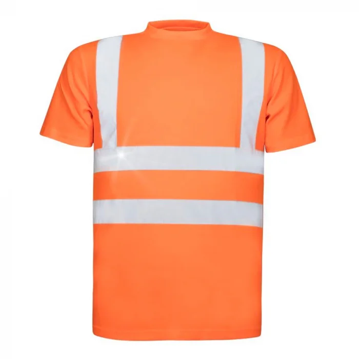 Tricou reflectorizant barbati portocaliu cu maneca scurta - REF 102