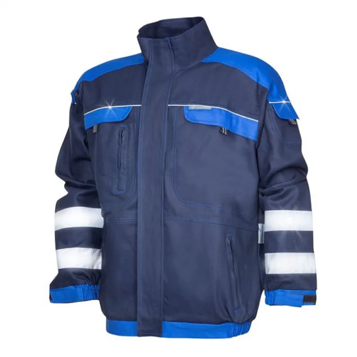 Jacheta de lucru bleumarin reflectorizantă, COOL TREND