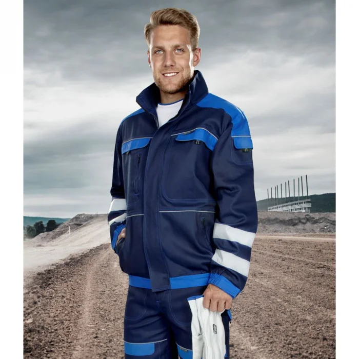 Jacheta de lucru bleumarin reflectorizantă, COOL TREND