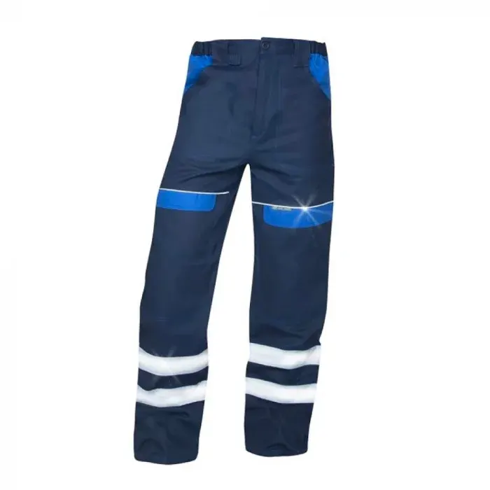 Pantaloni reflectorizanti pentru bărbați in talie, COOL, din bumbac, 260g/mp, Ardon TREND, culoarea bleumarin