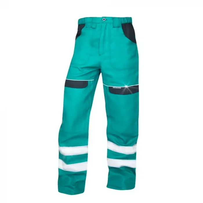 Pantaloni de lucru reflectorizanti in talie, COOL, din bumbac, 260g/mp, Ardon TREND, culoarea verde