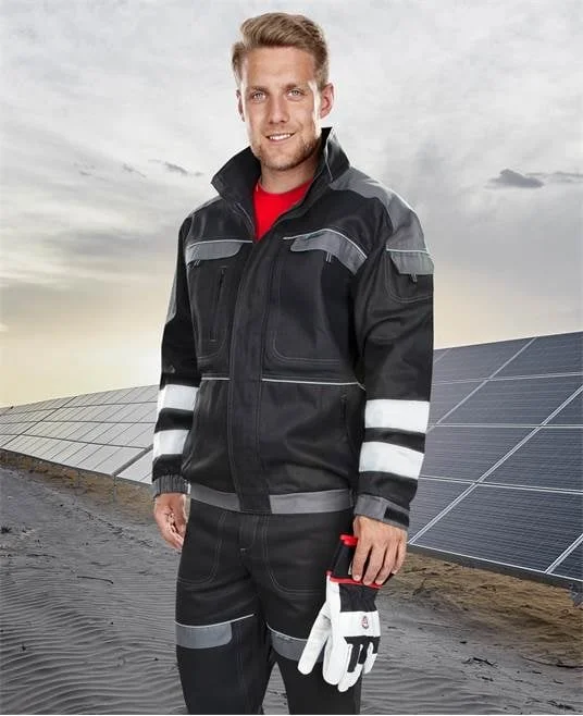 Jacheta de lucru neagra reflectorizantă, culoarea negru, COOL TREND