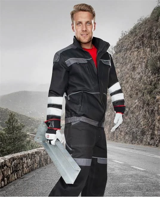 Jacheta de lucru neagra reflectorizantă, culoarea negru, COOL TREND