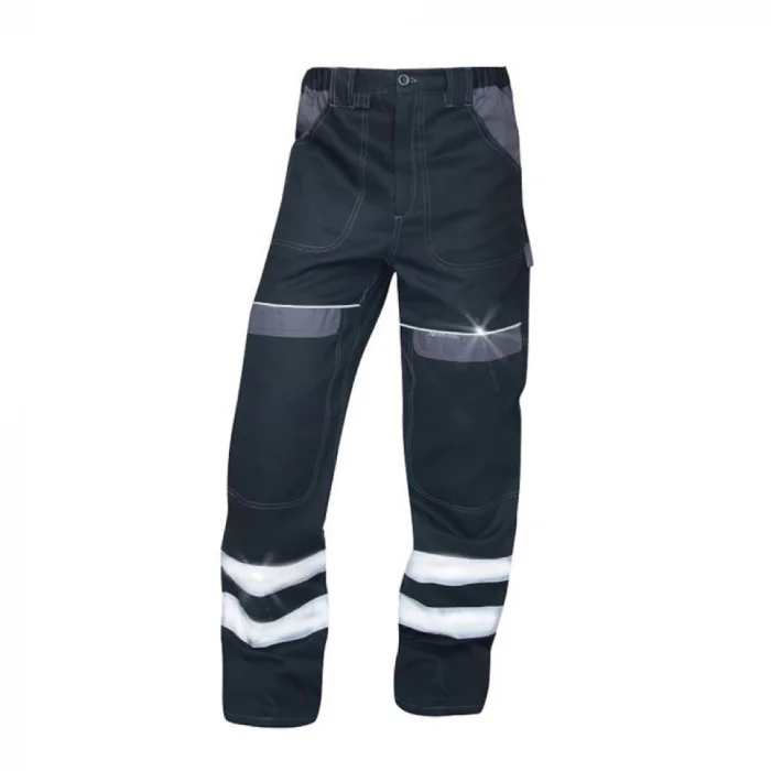 Pantaloni reflectorizanti lucru barbati, negru, COOL TREND