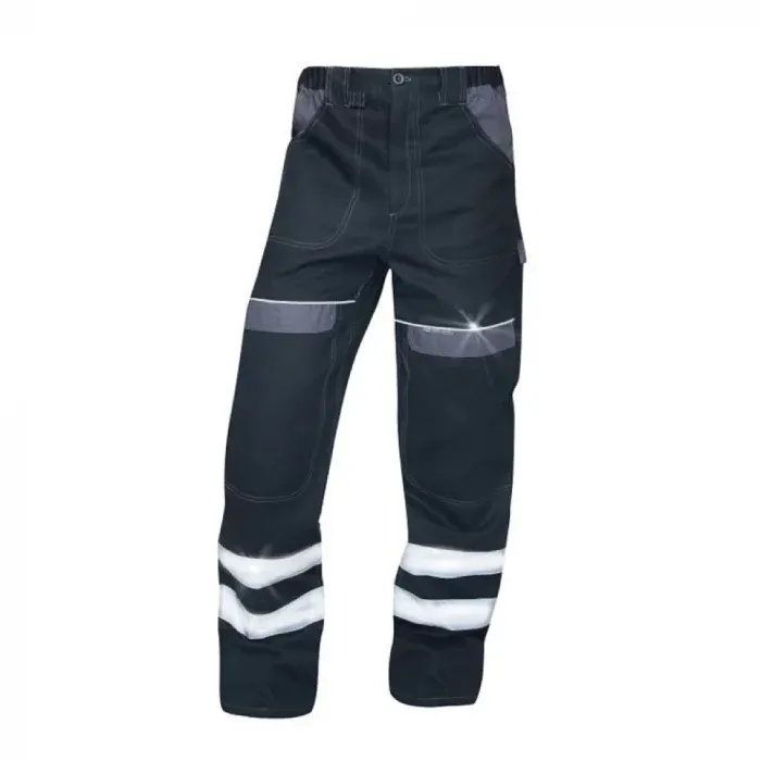 Pantaloni reflectorizanti lucru barbati, negru, COOL TREND