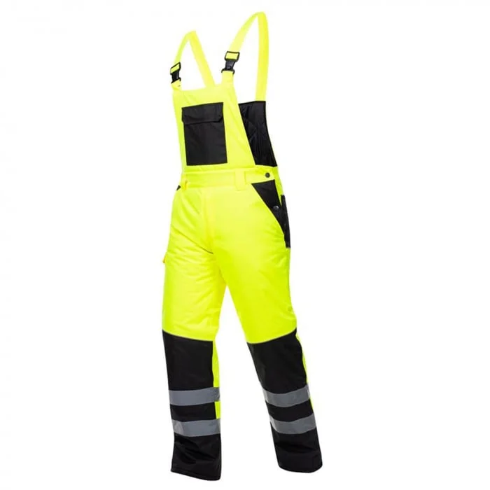 Pantaloni de iarna galbeni cu pieptar reflectorizanti, Ardon HOWARD