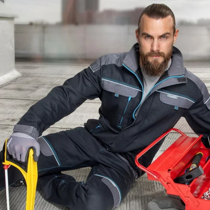 Jacheta neagra de lucru 100% bumbac, culoarea negru, Ardon COOL TREND