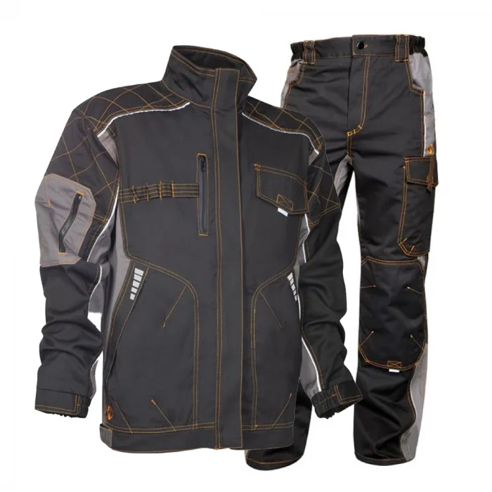Costum de lucru negru-gri cu pantaloni de lucru in talie, Ardon VISION