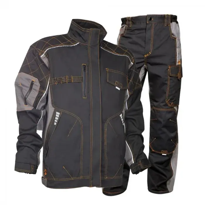 Costum de lucru negru-gri cu pantaloni de lucru in talie, Ardon VISION