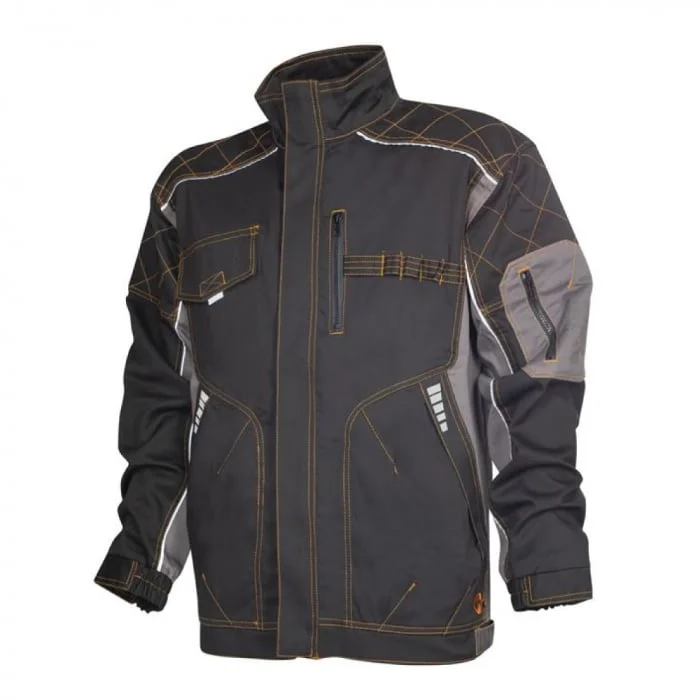 Jacheta de lucru neagra barbati, culoarea negru, 60% bumbac, Ardon VISION