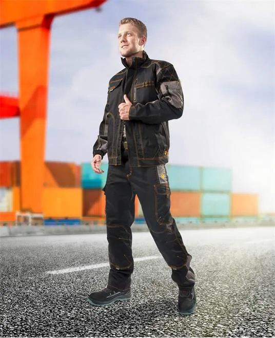 Jacheta de lucru neagra barbati, culoarea negru, 60% bumbac, Ardon VISION