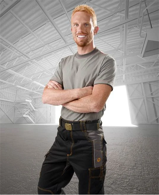 Pantaloni de lucru culoarea negru-gri standard, Ardon VISION