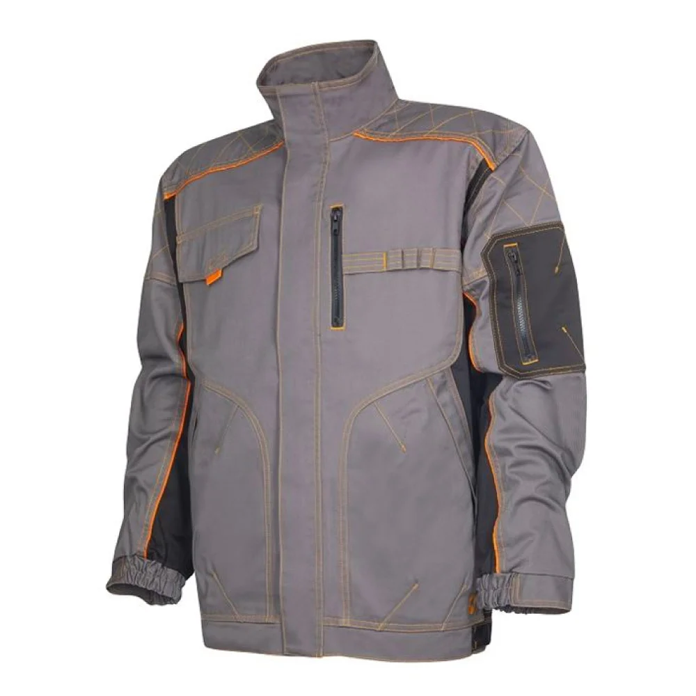 Set costum gri cu pantaloni de lucru cu pieptar, Ardon VISION