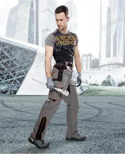 Pantaloni de lucru culoarea gri-negru standard, Ardon VISION