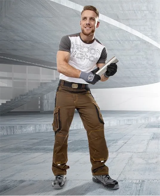 Pantaloni de lucru culoarea asfalt-negru standard, Ardon VISION