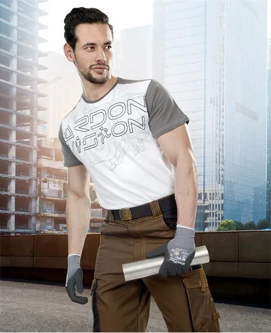 Pantaloni de lucru culoarea asfalt-negru standard, Ardon VISION