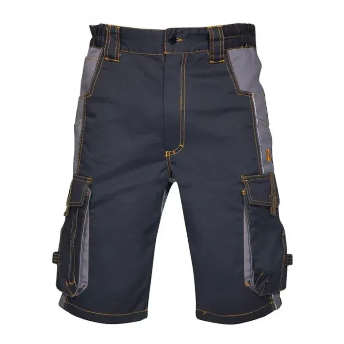 Pantaloni scurti de lucru culoarea, din bumbac și poliester, 260gr/mp, Ardon VISION, culoarea negru