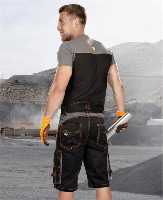 Pantaloni scurti de lucru culoarea negru-gri, Ardon VISION