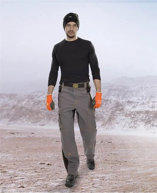 Pantaloni de lucru gri de iarnă în talie, Ardon VISION