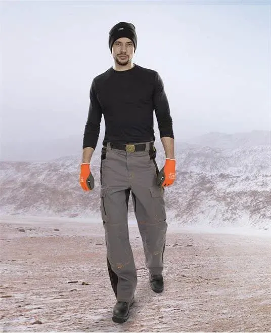 Pantaloni de lucru gri de iarnă în talie, Ardon VISION