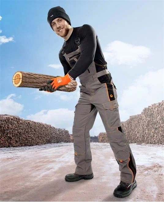 Pantaloni de lucru gri de iarna cu pieptar, Ardon VISION
