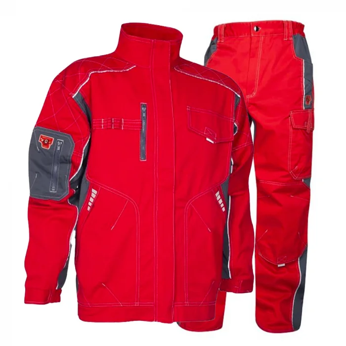 Costum roșu de lucru cu pantaloni in talie, Ardon VISION