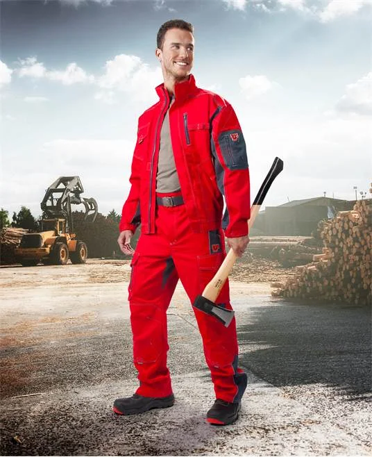 Pantaloni de lucru culoarea roșu standard, Ardon VISION