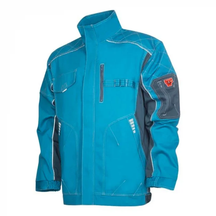 Jacheta albastră de lucru 60% bumbac, culoarea albastru, Ardon VISION