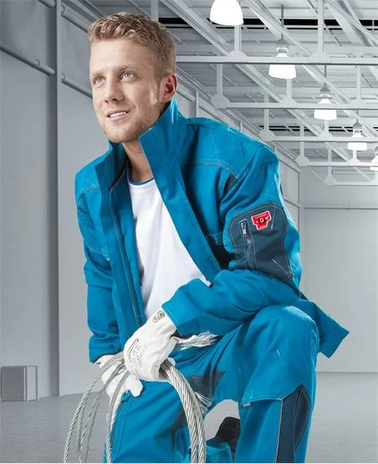 Jacheta albastră de lucru 60% bumbac, culoarea albastru, Ardon VISION