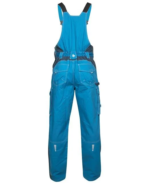 Pantaloni de lucru albaștri cu pieptar, culoarea albastru, Ardon VISION