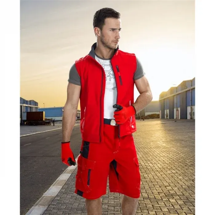 Vesta softshell barbati de iarna, culoarea roșu, poliester 100%, Ardon VISION WR, 285g/mp