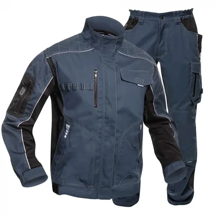 Costum de lucru cu pantaloni in talie, din bumbac și poliester, 260gr/mp, cu elemente reflectorizante, căptușit, Ardon VISION