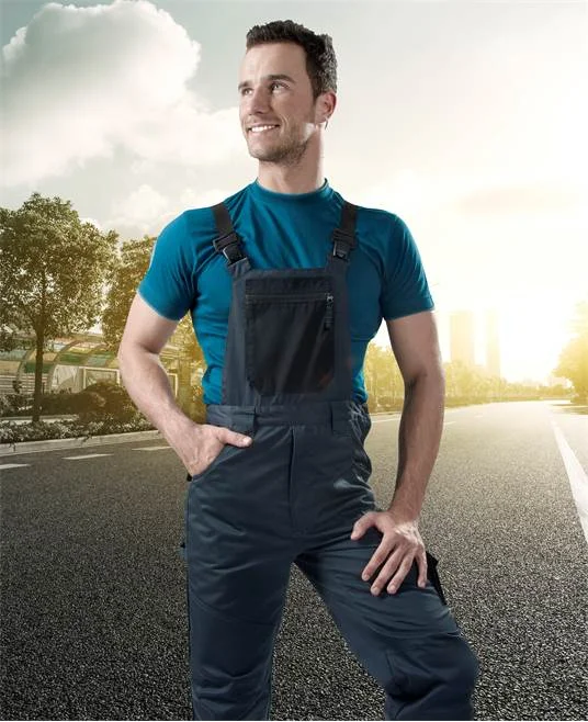 Pantaloni de lucru gri 65% poliester, cu pieptar, Ardon 4TECH